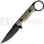 Toor Faca Jank Shank S, Ranger Green G-10, Black Gun-Kote