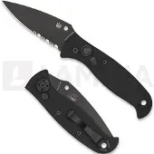 Spyderco Navalha Autonomy 2, preto, faca serrilhada