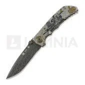 Spartan Blades Navalha Harsey Folder Damascus Long Gunner Edition