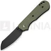 CIVIVI Crabby, OD Green G-10, Black Stonewash