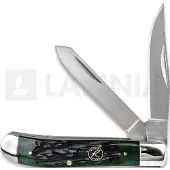 Roper Knives Pocket knife Trapper Green Bone Carbon