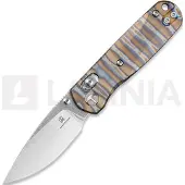 Bestechman Navalha Sprite - Stonewash + Satin - Titanium, flamed