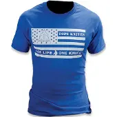 Tops knives T-shirt Flag Logo Blue, 2XL