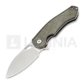 GiantMouse Navalha ACE Biblio Ti, Green Micarta Lamnia Exclusive