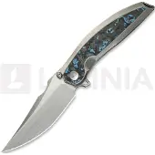 We Knife Quinseris, Polished BB Ti/Arctic Storm CF, Satin