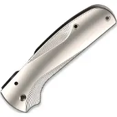 Flytanium Handle scales Titanium Lotus Scales for Spyderco Shaman - Stonewash