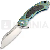 Artisan Cutlery Navalha Immortal Framelock CPM S35VN, blue/gold