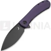 Trollsky Knives Navalha Mandu XL14C28N, Purple G-10, Black Stonewash