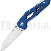 MKM Knives Navalha Edge Liner, Blue anodized aluminum
