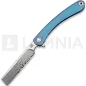 Artisan Navalha Orthodox Framelock Damascus, azul