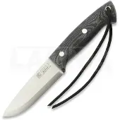 Joker Faca bushcraft Ranger Scandi, Black Canvas Micarta, Firesteel