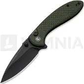 CIVIVI Faeger, Milled OD Green G-10, Black Stonewash