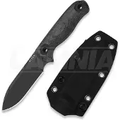 Kizer Cutlery Faca Drop Bear Fix 3 1095, Black Micarta