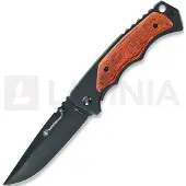 Smith & Wesson Navalha Framelock, brown wood