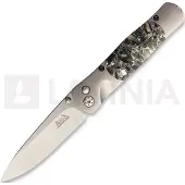 Santa Fe Stoneworks Navalha Tesoro Button Lock Obsidian