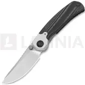 Kizer Cutlery Navalha Pioneer Drop Point, Black Micarta & Aluminum, Stonewash