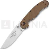 Ontario Navalha RAT-2 D2, satin, marrom