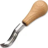 BeaverCraft Palm-size short bent gouge Sweep no 8 (14mm)