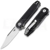 Bestech Navalha Syntax - Satin + Stonewash - G10, preto