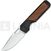 Kizer Cutlery Navalha Militaw 154CM, Black G-10/Mkuruti Wood