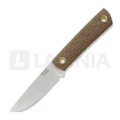 Za Pas Faca EC95, Brown Micarta, Satin