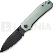 We Knife Big Banter, Natural G-10, Black Stonewash