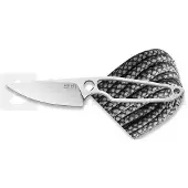 MKM Knives MKM Makro 1 Droppoint MA01-PABG Satin M390, Black Grey Paracord Handle, faca fixa, Jesper Voxnaes design