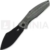 Bestech Navalha Lockness - Blackwash - Black Canvas Micarta