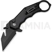 CIVIVI Navalha Amaroq, Black Aluminum, Black Stonewash