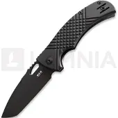 MKM Knives Navalha Ciras - Black Top Shield - G10, preto