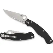 Spyderco Military 2, Black G-10, Combo Edge