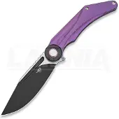 Bestech Navalha Seraph - Blackwash + Satin - Titanium, púrpura