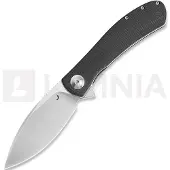 Trollsky Knives Navalha Mandu EVO 14C28N, Black Micarta, Satin