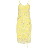 IZIA Vestido turquesa / amarelo