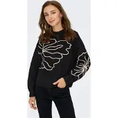 JDY Pullover 'JDYJella' preto / branco