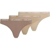 Karl Lagerfeld Roupão comprido ' Slip mit Logo – 3er-Set ' nude