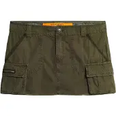 Superdry para mulher. W7210305A Saia Utility Parachute verde (S), Casual, Algodão