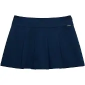 Superdry para mulher. W7210419A Saia-calça plissada azul-marinho (S), Casual, Poliéster