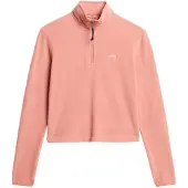 Superdry Moletom Com Meia-zíper Polar Fleece Crop