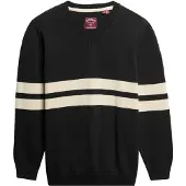 Superdry Suéter Oversized Striped V Neck
