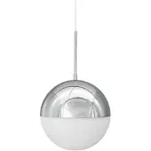 Dyberg Larsen Candeeiro suspenso Nova D25, opalino/cromado, metal