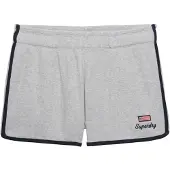 Superdry para mulher. W7110506A Calções Waffle Retro cinzentos (L), Casual, Cinza, Algodão