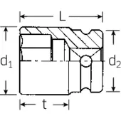 Stahlwille Soquete De Impacto 50 Imp 1/2´´ 30 Mm