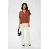 Kaffe Blusa 'KAGina' castanho