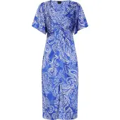 Dreimaster Klassik Vestido azul / branco