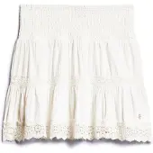 Superdry para mulher. W7210324A Minissaia Ibiza branca (XL), Branco, Casual, Algodão