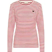 Kaffe Camisa 'KALiddy' castanho / vermelho / branco