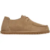 Birkenstock para homem. 1034384 Sapatos de Couro Utti Lace (Ajuste Regular) taupe (40), Plano, Camurça, Cordão, Casual