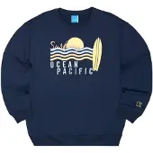 Ocean pacific Sweatshirt 'Kalbarri' navy / azul céu / amarelo / alperce