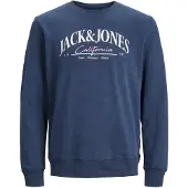 Jack & Jones Sweatshirt 'JORPalma' navy / rosa pastel / branco